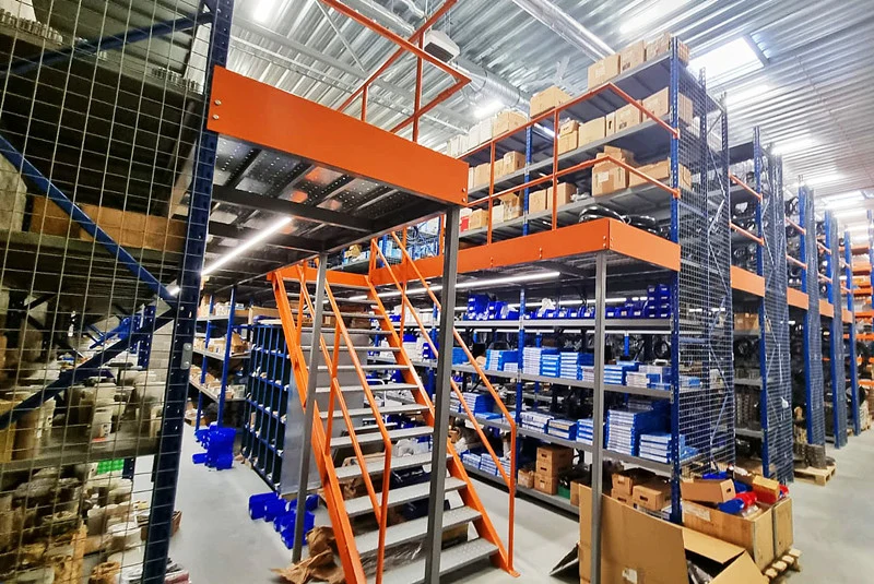 Warehouse Heavy Duty Multi-Tier Rack Supported Steel Mezzanine